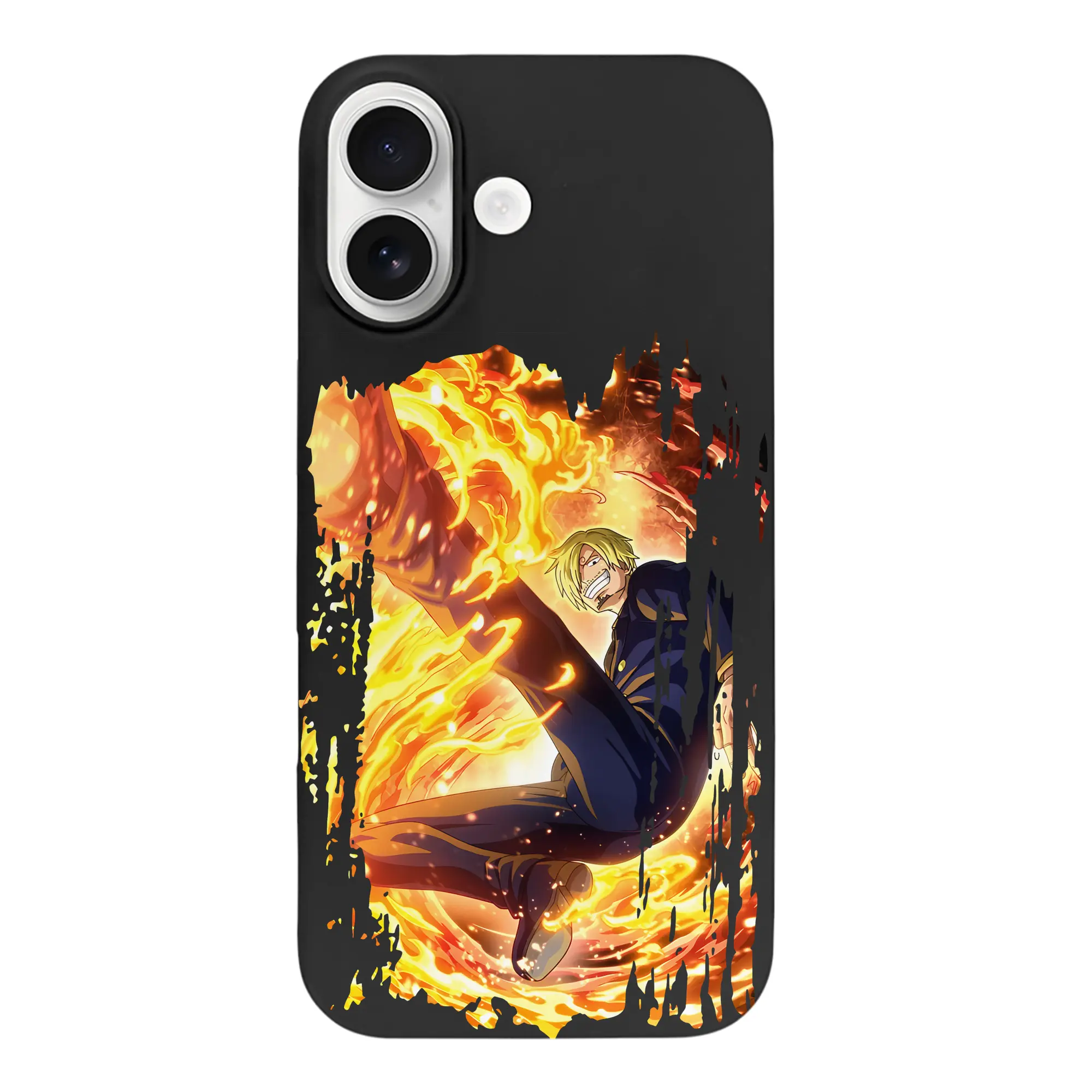 ワンピース グッズ ヴィンスモーク・サンジ - iPhone 17 シリーズ シリコンケース 薄型 耐衝撃 指紋防止 ソフトタッチカバー 精密フィット 傷防止 保護ケース iPhone 17/17 Air/17 Pro/17 Pro Max 対応